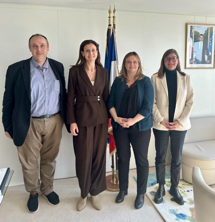 Rencontre de la délégation de l'UNEA avec Madame la ministre Charlotte Parmentier-Lecocq